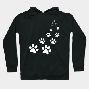 dog's paws paw prints Hoodie